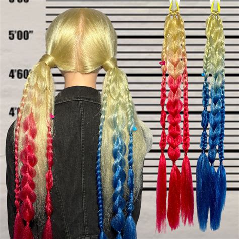 harley quinn hair extensions|Ponytail Extensions